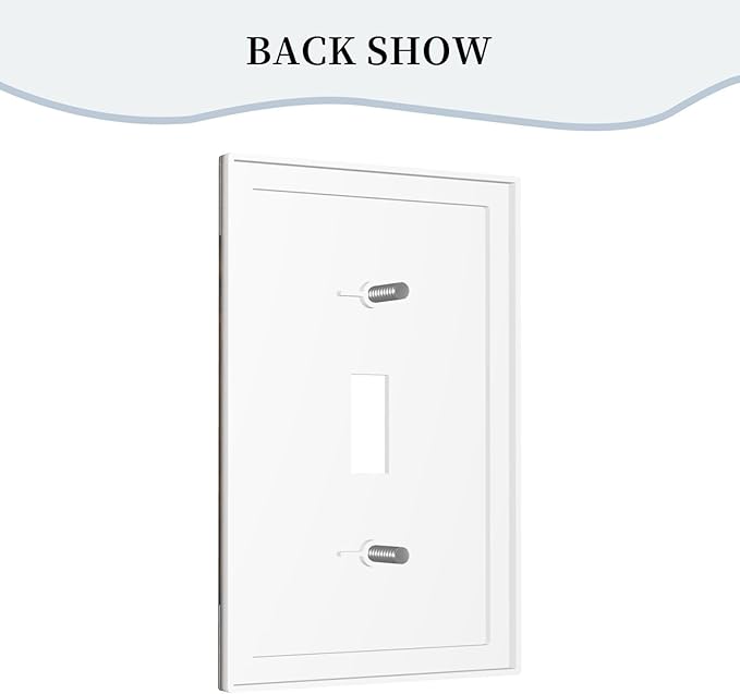 Decorative Light Switch Cover Plate Retro Brown Wood Barndoor 1 Gang Single Toggle Wall Plates for Electrical Outlet Covers Switch Plate Covers Faceplate for Farmhouse Home Decor