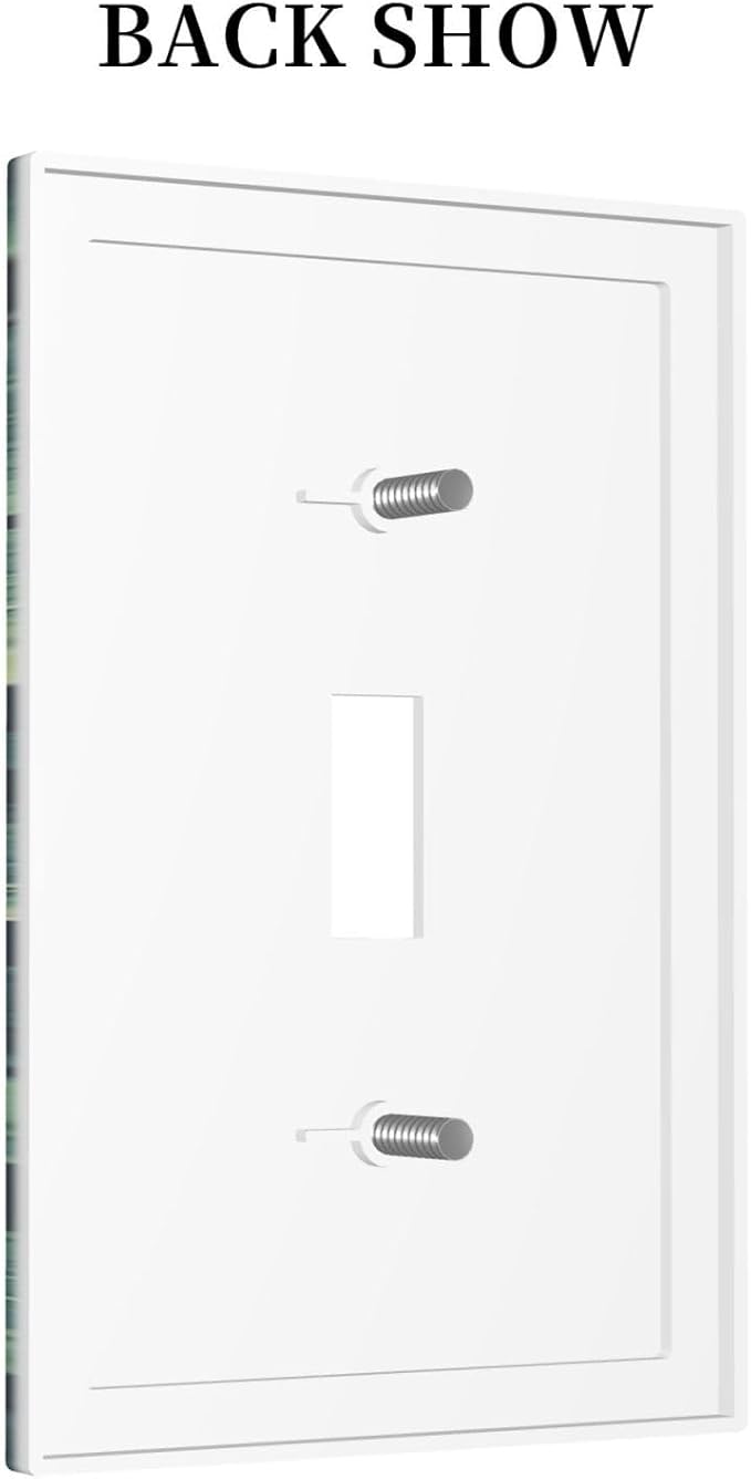 Decorative Light Switch Cover Strawberry Birds Flowers Plant Morris Floral 1 Gang Single Toggle Device Electrical Faceplate Switchplates Decorator Outlet Wall Plate for Bedroom Farmhouse