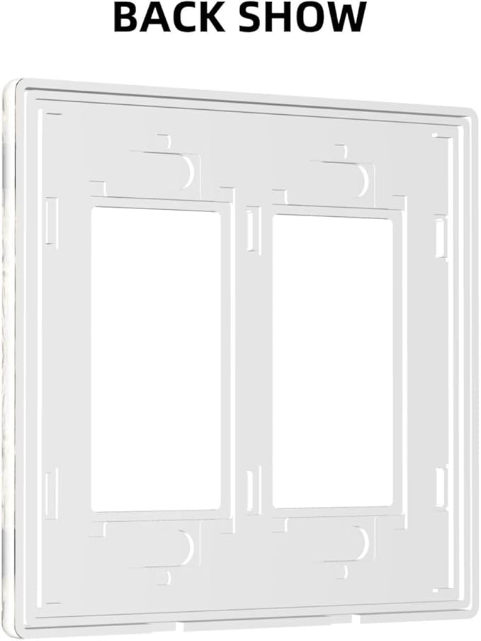 Western Barn Country Brown 2 Gang Double Decorator/GFCI Wall Plate Rocker Outlet Light Switch Old Taupe Grey Wood Wooden Cabin Style Decorative Two Dual Device Receptacle Face Plate Cover Screwless