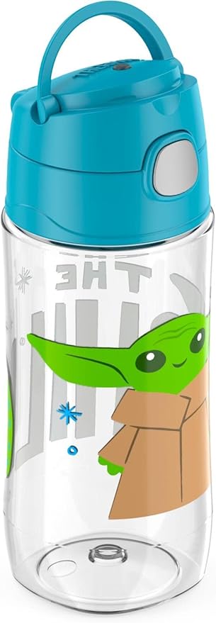 THERMOS FUNTAINER 16 Ounce Plastic Hydration Bottle with Spout, MANDALORIAN (Pack of 6)