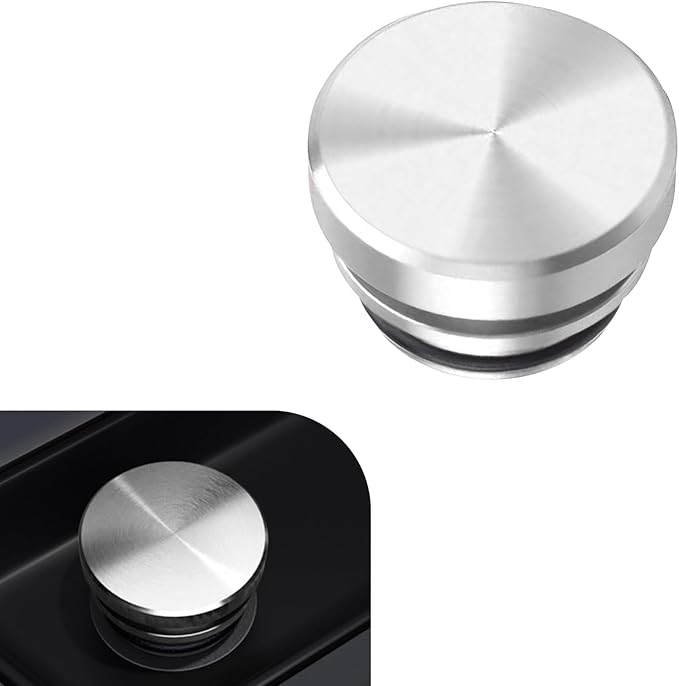 WZP Cigarette Lighter Plug Cover, Aluminum Cigarette Lighter Socket Cover Cap, Dustproof Waterproof Plug Covers Replacement, Universal for Car Power Port Outlet with Standard 12V Power Source (Silver)