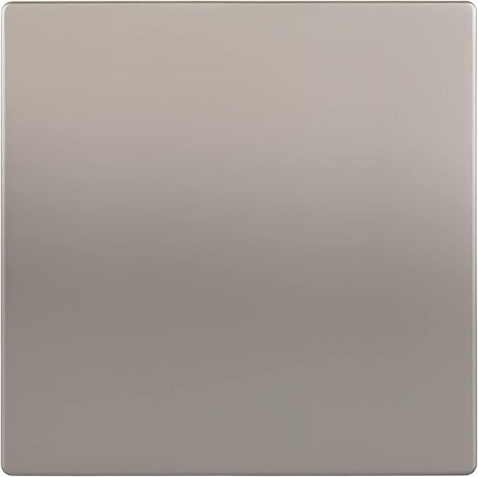 ENERLITES Screwless Double Blank Wall Plate, Child Safe Two Gang Blank Device Outlet Cover, Standard Size, 2-Gang 4.68" x 4.73", Polycarbonate Thermoplastic, UL Listed, SI8802-NK, Nickel