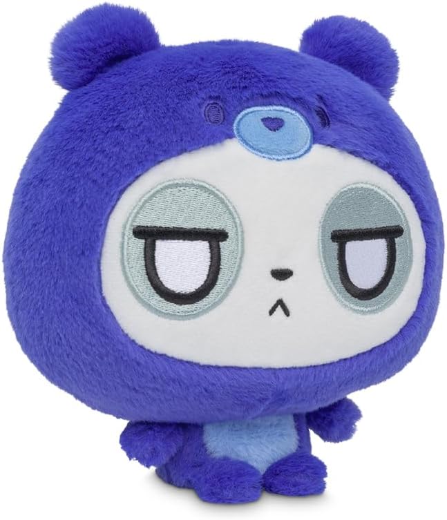 TeeTurtle Cloudheads Muffin the Panda Plush - 5-Inch Blueberry Cake Scented Teddy Berries Stuffed Animal with Embroidered Details - Soft Cuddly Plush Toys for Kids, Teens, and Adults