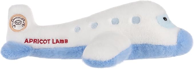 Apricot Lamb Comfort Plane Stuffed Animals for Kids, Soft Cute Plush Toys for Baby Girl and Boy, Fluffy Comfort Plane