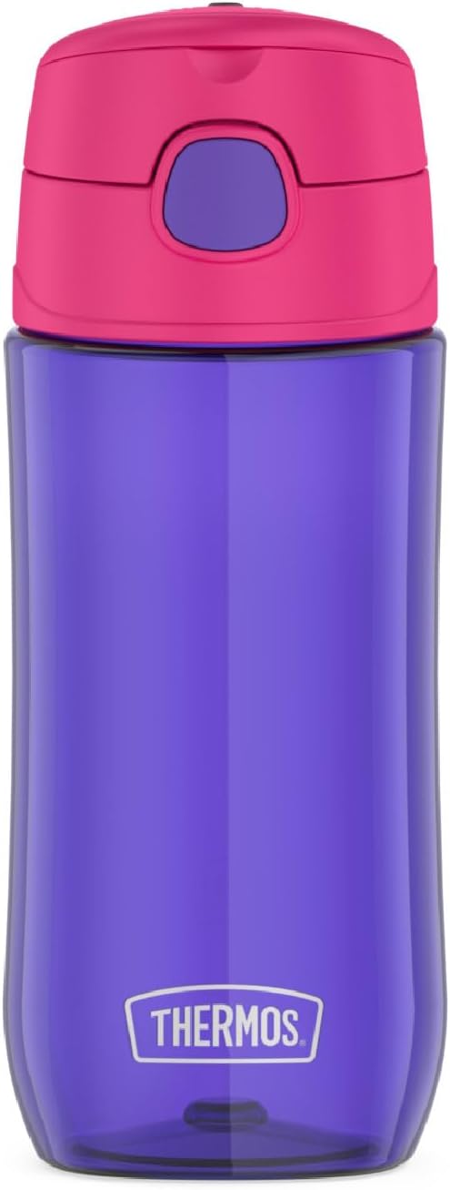 THERMOS FUNTAINER 16 Ounce Plastic Hydration Bottle with Spout, Purple