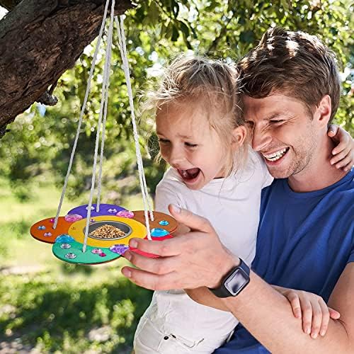 Gooidea Kids Arts and Crafts Bird Feeders for Outside, 2-Pack DIY Wooden Paint Kits Spring Outdoor Toys Holiday Crafts for Boys & Girls Age 3-5 4-8 8-12