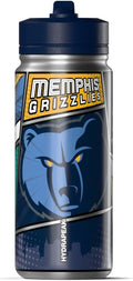 Hydrapeak x NBA Memphis Grizzlies 20 oz Stainless Steel Water Bottle, Officially Licensed Double Wall Insulated Sports Bottle with Straw Lid, Reusable Leakproof Gift for Kids & Adults
