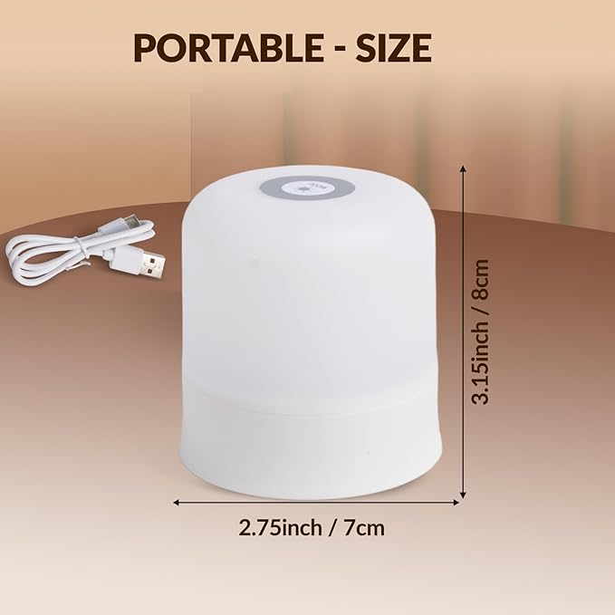 Portable Baby Night Light, 3 Color Egg Lights for Nursery, 2400mAh, Small Rechargeable LED Lamp, Dimmable Touch Nightlight for Newborn, Toddler, Kids, Adults