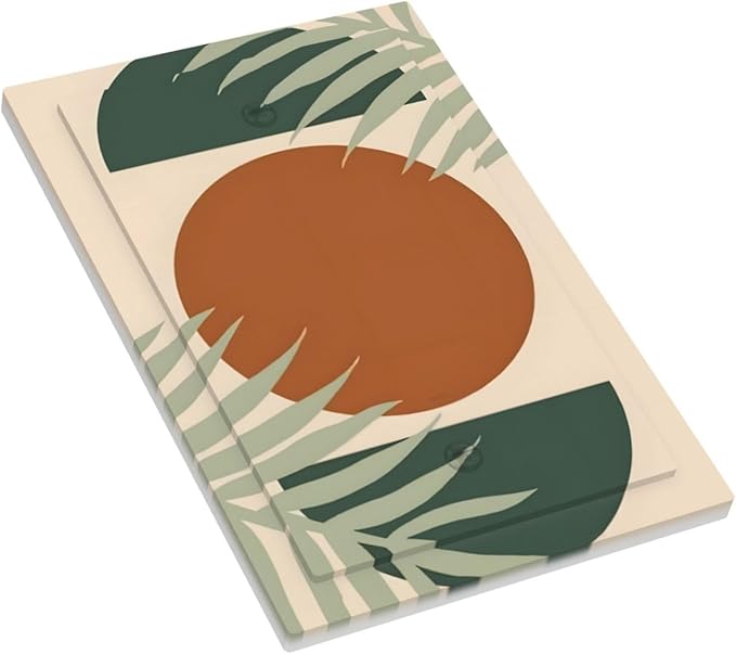 Light Switch Cover Vintage Boho Sun Leaf Wall Plate Cover 1 Gang Blank No Device Decorative Outlet Covers Electrical Switchplate for Bathroom Bedroom Decor