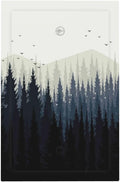 Light Switch Cover Plate Forest Pine Tree Mountains Black Bird 1 Gang No Device Blank Electrical Wall Plates Faceplate Decorative Switch Plate For Bed Room Farmhouse Decor