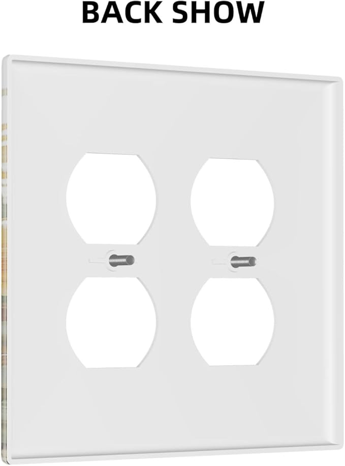 Sunflower Gold Wildflowers Summer Butterfly Outlet Covers 2 Gang Double Duplex Decorative Light Switch Covers Electrical Wallplates Socket Faceplate for Bedroom Living Room Decor
