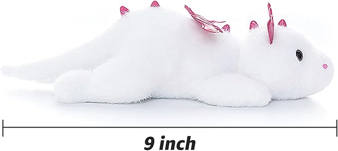 PEACH CAT Dragon Plush Cute Dragon Stuffed Animal Small Plushies Toys Gifts for Kids White