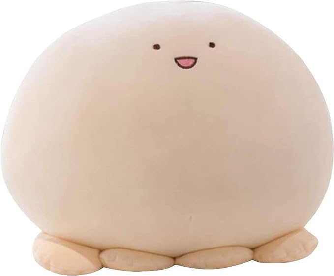 REFAHB 15.7 inch Cute Octopus Plush Stuffed Animal Body Pillow Fat Cartoon Cylindrical Body Pillows for Kids, Super Soft Hugging Toy Gifts for Bedding, Kids Sleeping Nap Kawaii Pillow