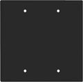 ENERLITES Double Blank Device Wall Plate, Gloss Finish, Standard Size 2-Gang 4.50" x 4.57", Polycarbonate Thermoplastic, 8802-BK, Black