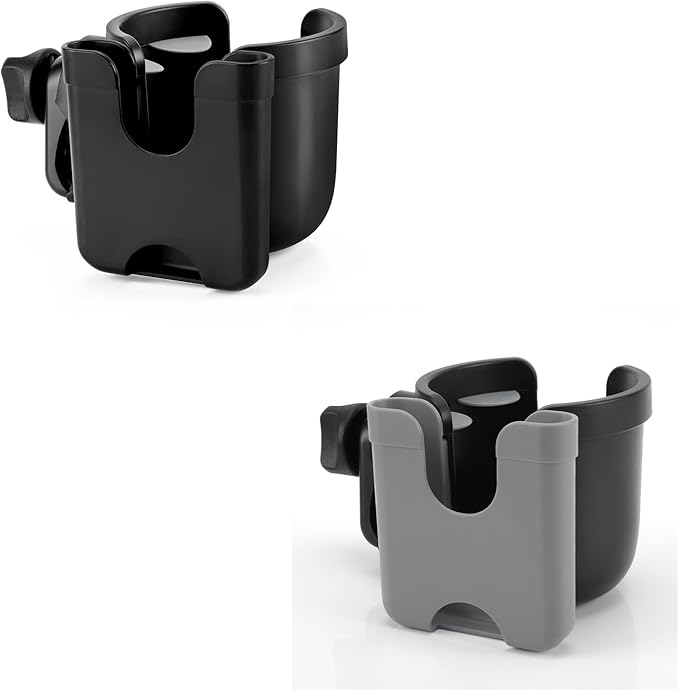 Accmor Stroller Cup Holder with Phone Holder, Bike Cup Holder, Universal Cup Holder for Uppababy Nuna Doona Strollers, 2-in-1 Cup Phone Holder for Stroller Bike Accessory