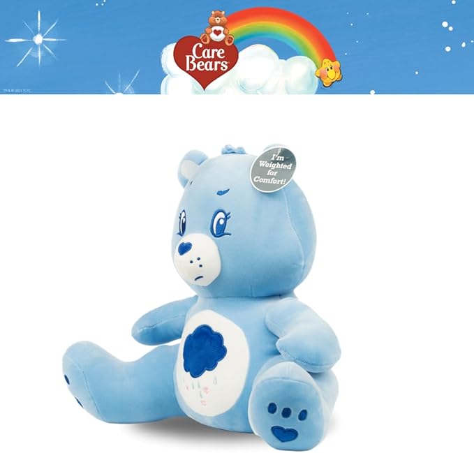 Franco Calm Care Bears Grumpy Bear Bedding Super Soft Calming 3Lb Weighted Cuddle Pillow Buddy, Comfort Pillow, (Officially Licensed Product)
