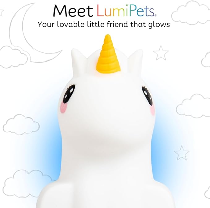 Lumipets, Night Light Kids, Kids Lamp, Kids Night Light, Baby Nightlight, Toddler Nightlight, Cute Unicorn Night Light for Girls, Kids Room, Rechargeable Battery