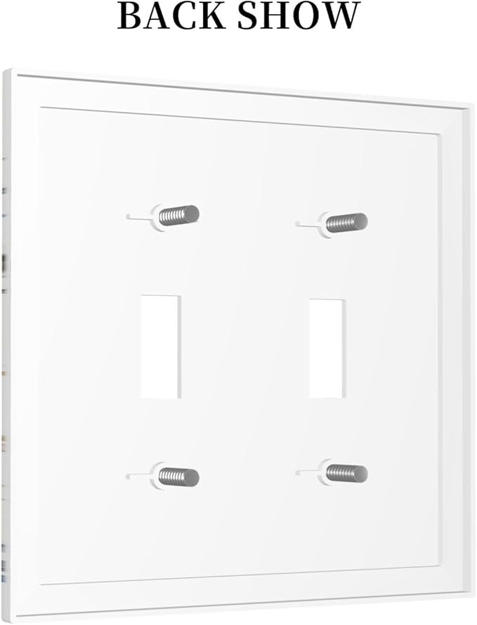 Decorative Switch Plates Vintage Wildflowers Plants Floral 2 Gang Double Toggle Outlet Light Switch Cover Wall Plate Electrical Faceplate For Bed Room Living Room Decor