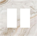 Decorative Outlet Covers Beige Marble Pattern 2 Gang Double GFCI Rocker Electrical Wall Panels Light Switch Cover Plate for living Room Bedroom Decor