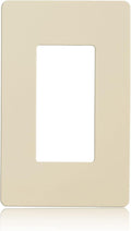 Faith Ivory 1-Gang Screwless Wall Plate (1-pack) | Light Switch Plate or Wall Plate for Electrical Outlet | 1-Gang Wall Plate for Decorator Switches and Receptacles | Heat-Resistant Thermoplastic