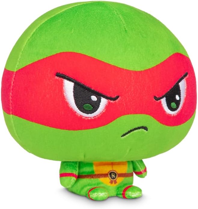 TeeTurtle Cloudheads Raphael Plush - 5-Inch Official Teenage Mutant Ninja Turtles Stuffed Animal with Embroidered Details - Soft Cuddly Plush Toys for Kids, Teens, and Adults