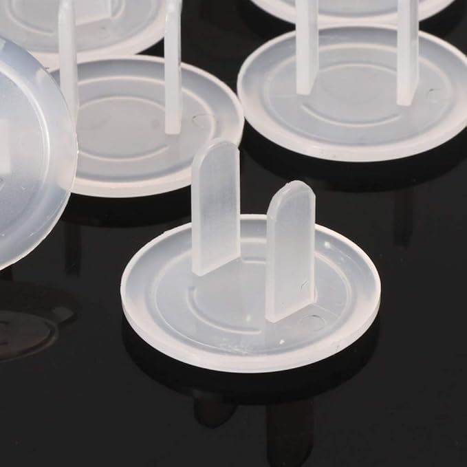 10pcs White Power Socket Plugs Protector Cover,Protection Anti Electric Shock Electrical Outlet Cover Plate,Protection Anti Electric Shock for Baby Safety Guard,Electrical Safety Safety