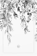 Light Switch Cover Plate Grey Floral Plant Eucalyptus Leaf Flower 1 Gang No Device Blank Electrical Wall Plates Faceplate Decorative Switch Plate For Bed Room Living Room Decor