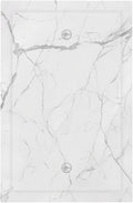 Light Switch Cover Plate White Grey Abstract Modern Marble 1 Gang No Device Blank Electrical Wall Plates Faceplate Decorative Switch Plate for Bathroom Kitchen Decor