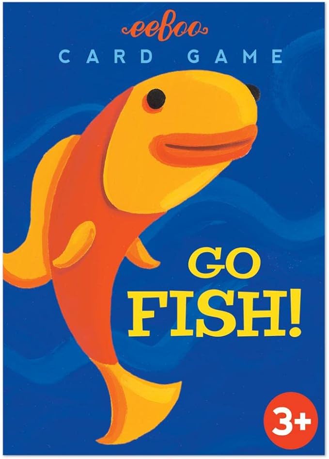 eeBoo: Go Fish Playing Card Game, Cards are Durable and Easy to Use, Instructions Included, Educational and Fun Learning, for Ages 3 and up
