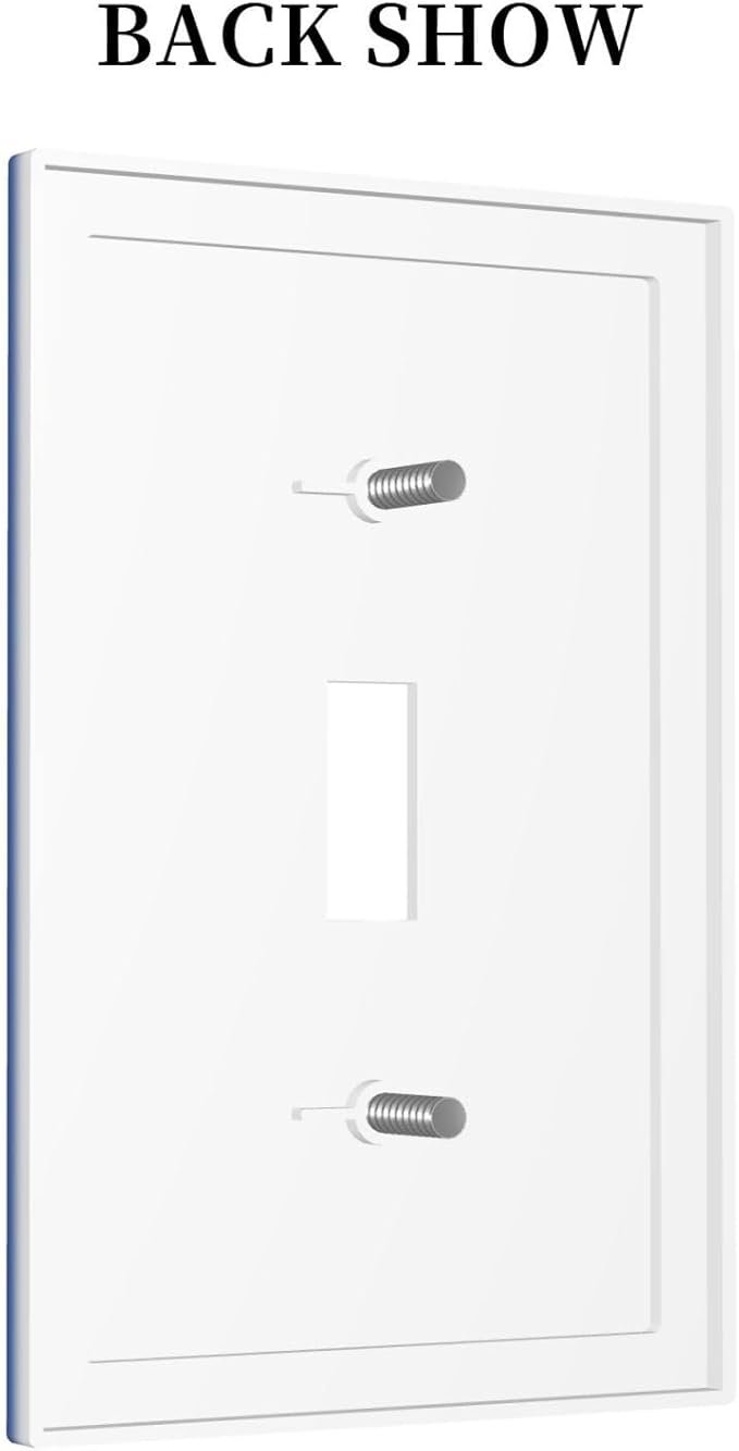 Navy Blue 1 Gang Toggle Light Switch Cover, Decorative Blue Single Toggle Wall Plate Electrical Switchplate Faceplate Solid Royal Outlet Covers