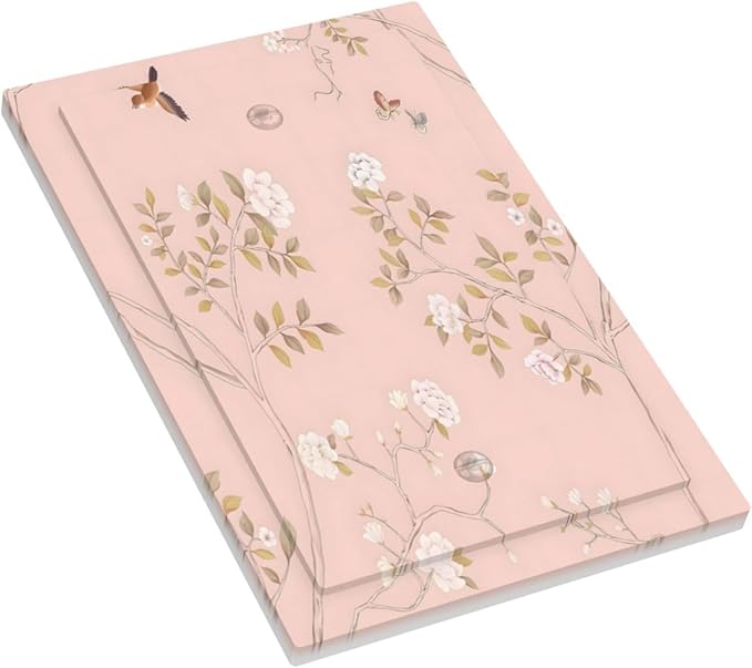 Pink Background Flowers Bird Butterflies Floral Light Switch Cover Plate 1 Gang No Device Blank Electrical Wall Plates Faceplate Decorative Switch Plate Covers for Bedroom Living Room Decor