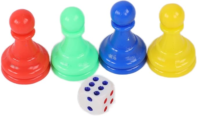 Snake and Ladder Chess Nine Men's Morris Ludo Board Game Set Portable Foldable 4 in 1 Family Travel Indoor Outdoor Kids Adults Non Woven Fabric 110g