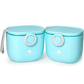 Termichy Baby Formula Dispenser, Portable Milk Powder Dispenser Container with Carry Handle and Scoop for Travel Outdoor Activities with Baby Infant, 8.8OZ, 0.55LB, 250g (Blue-2pack)