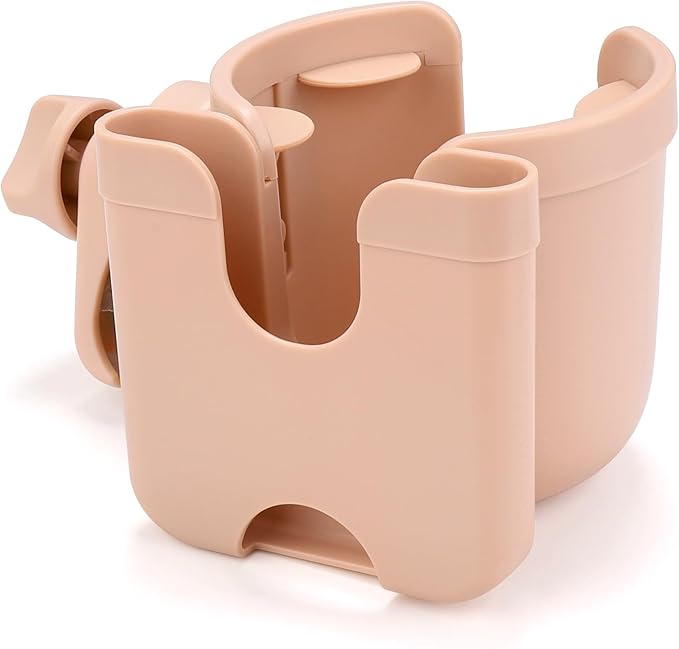 Accmor Stroller Cup Holder with Phone Holder, Bike Cup Holder, Universal Cup Holder for Uppababy Nuna Doona Strollers, 2-in-1 Cup Phone Holder for Stroller Bike Accessory