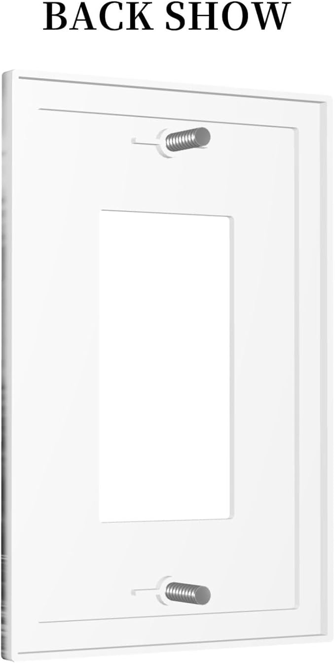 Light Switch Cover Plate Black White Bear Mountain Pine Trees Wilderness 1 Gang Outlet Covers Single Rocker Decorative Switch plates Electrical Wall Plates GFCI Receptacle for Bathroom Bedroom