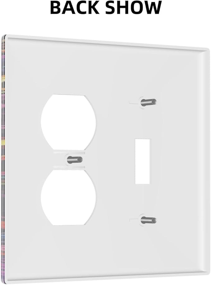 Wallplates Colorful Flowers Abstract Skull 1 Toggle 1 Duplex Switch Plate Electrical Gfci Faceplate Decorative Light Switch Covers For Home Living Room Decor