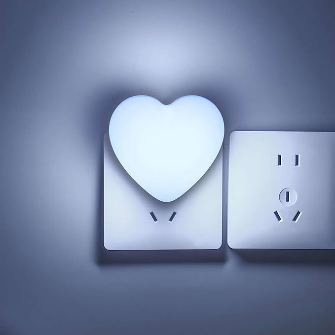 INZU Night Lights Plug into Wall, LED Night Light for Kids, Cute Nightlight with Auto Dusk to Dawn Sensor, LED Nightlight with Soft Warm Light for Bedroom, Nursery, Bathroom, Hallway (Blue)