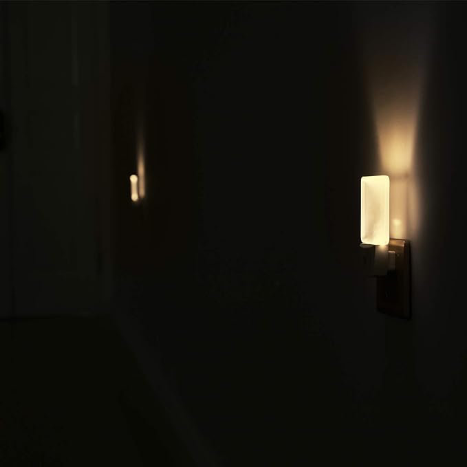 DEWENWILS Night Lights Plug into Wall, LED Night Lights for Kids, Dusk to Dawn Sensor, 3000K Warm Nightlight for Nursery Room, Bathroom, Hallway, Kitchen, Frosted Acrylic Shade, 4 Pack