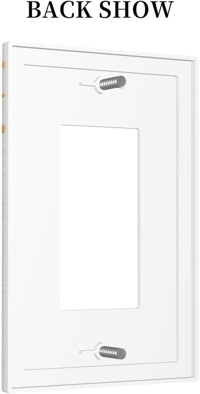 Mid Century Gold Sun Abstract Arch Boho Moon 1 Gang Rocker Light Switch Covers Decorative Unique Single Decora Outlet Wall Plate Faceplate Switchplate GFCI for Kitchen Bedroom Bathroom Decor