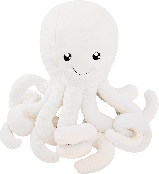 DENTRUN Octopus Stuffed Animals, Giant Octopus Plush Doll Play Toys for Kids Girls Boys Adults Birthday Xmas Halloween Present Stuffed Sea Animals Plushie, 7/16/24/32 Inches, 5 Colors