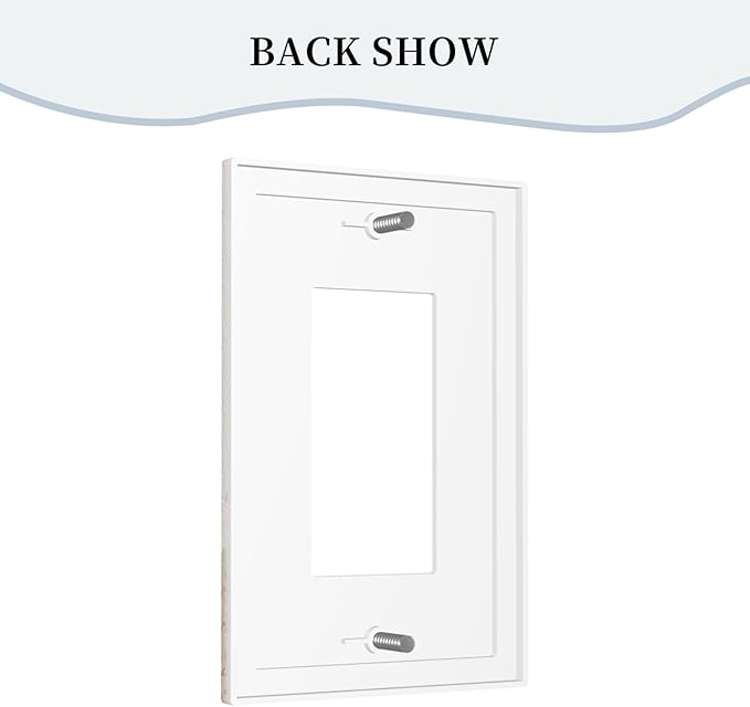Light Switch Cover Plate Minimalist Floral Boho Botanical Wildflowers 1 Gang Outlet Covers Single Rocker Decorative Switch plates Electrical Wall Plates GFCI Receptacle for Bathroom Bedroom