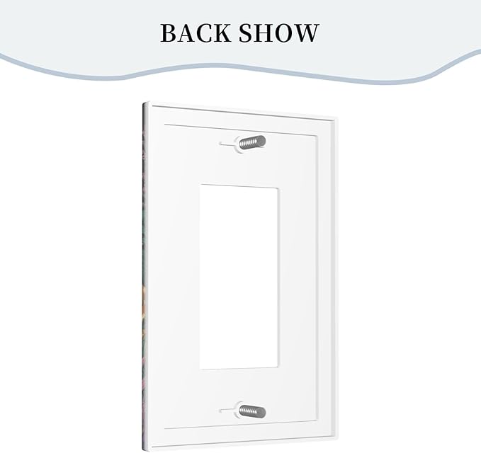 Decorative Outlet Covers Brainstorming Sketches of Weeds Wildflowers Plants 1 Gang Single Decora GFCI Device Light Switch Covers Plate 1 Rocker Wall Plate Jumbo Face Plate
