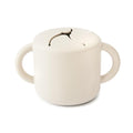 mushie Silicone Snack Cup | Spill Proof Food Container for Toddler and Baby (Ivory)