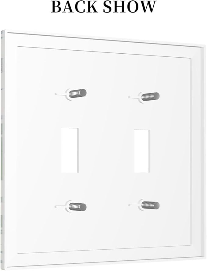 Decorative Switch Plates Ocean Beach Theme Starfish Seashell Coral 2 Gang Double Toggle Outlet Light Switch Cover Wall Plate Electrical Faceplate For Bathroom Kids Room Decor