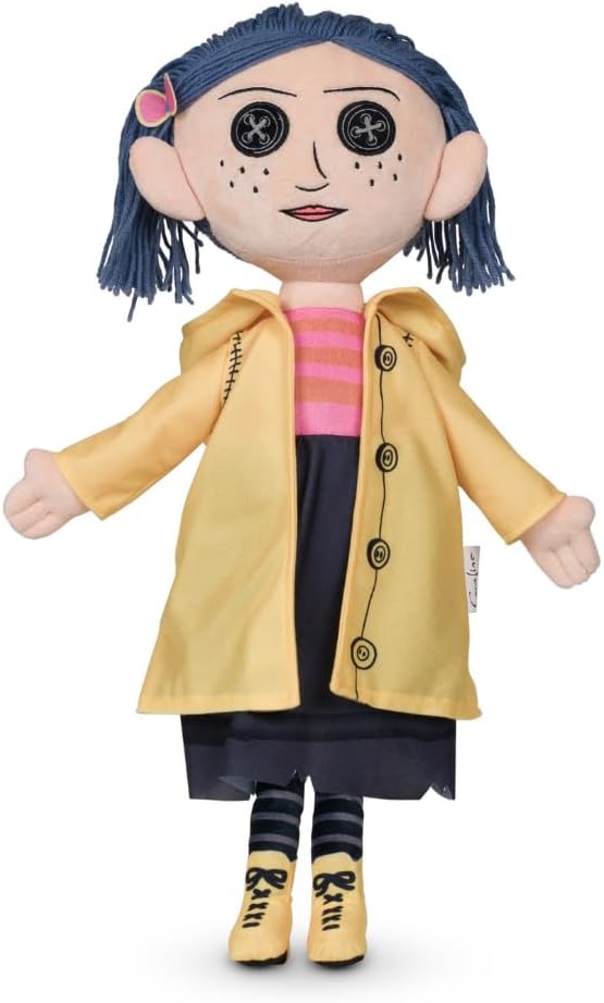 Coraline Cuddle Pillow Plush, Kids Bedding Super Soft Plush Pillow, (Officially Licensed Product) By Franco Collectibles