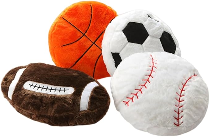 18inch Basketball Plush Pillow Soft Fluffy Stuffed Throw Pillows Toy Durable Basketball Plush Toys,Home Decor Cushion,for Kids Boy Girls Children Sports Toy Gift (Basketball)