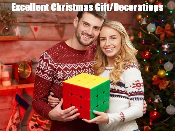 Giant Magic Cube, 18CM Big 3x3 Speed Cube Color-Matching 3D Sensory Puzzle Box Super Large Birthday Christmas Stocking Stuffers Gift for Kids Adults Fidget Toy Brain Teasers Cubing Classroom Speed Toy
