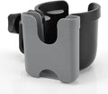 Accmor Stroller Cup Holder with Phone Holder, Bike Cup Holder, Universal Cup Holder for Uppababy Nuna Doona Strollers, 2-in-1 Cup Phone Holder for Stroller Bike Accessory