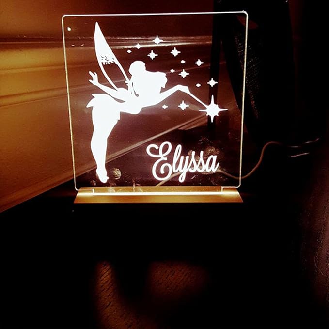Fairy Night Light, Night Light, Kids Bedroom, Nursery Night Light, Personalized Night Light, Custom Name Night Light, Childs Playroom, Gift for Kids