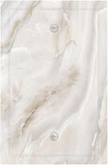 Abstract Luxury White Marble Texture Light Switch Cover Plate 1 Gang No Device Blank Electrical Wall Plates Faceplate Decorative Switch Plate Covers for Bathroom Kitchen Living Room Decor